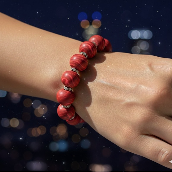 Handmade by Kool Klay Jewelry - Unique Handmade Polymer Clay Bead Bracelet